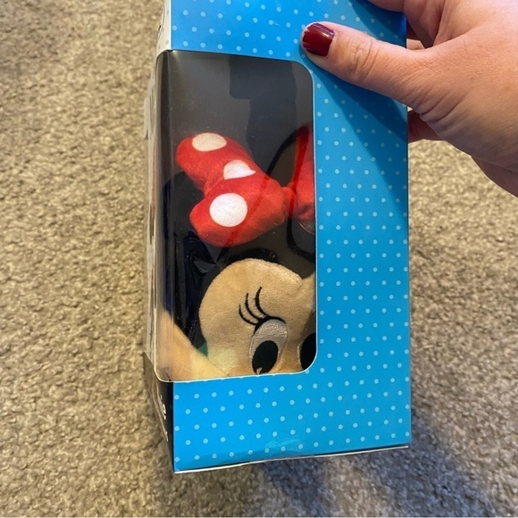 Disney Minnie Mouse Plush Wired Headphones NEW World Land Vacation - Picture 3 of 4